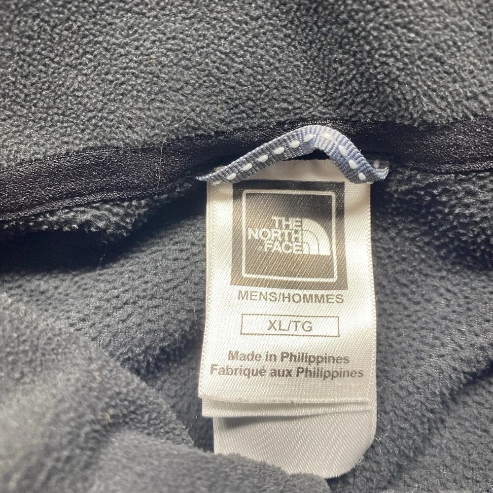The‎ North Face Fleece Pullover Mens XL Black Excellent TKA 100 Quarter Zip